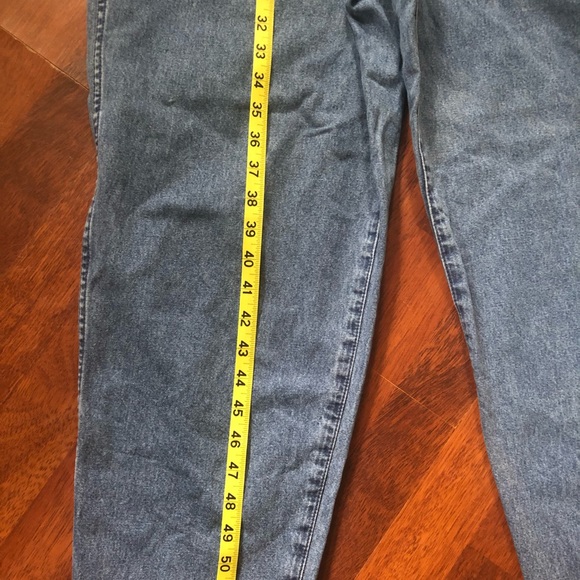 Christmas Jean Overalls Reindeer overalls blue denim cut offs Ladies medium - Picture 12 of 15